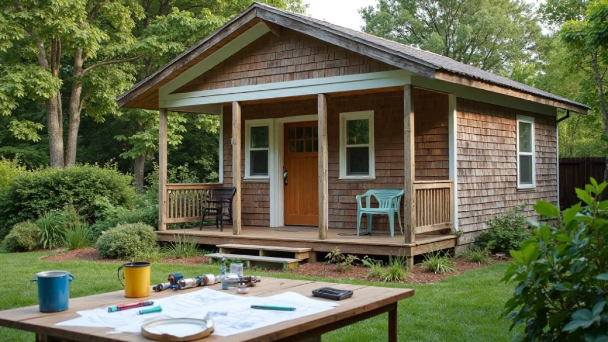 Remont domku na działce ROD