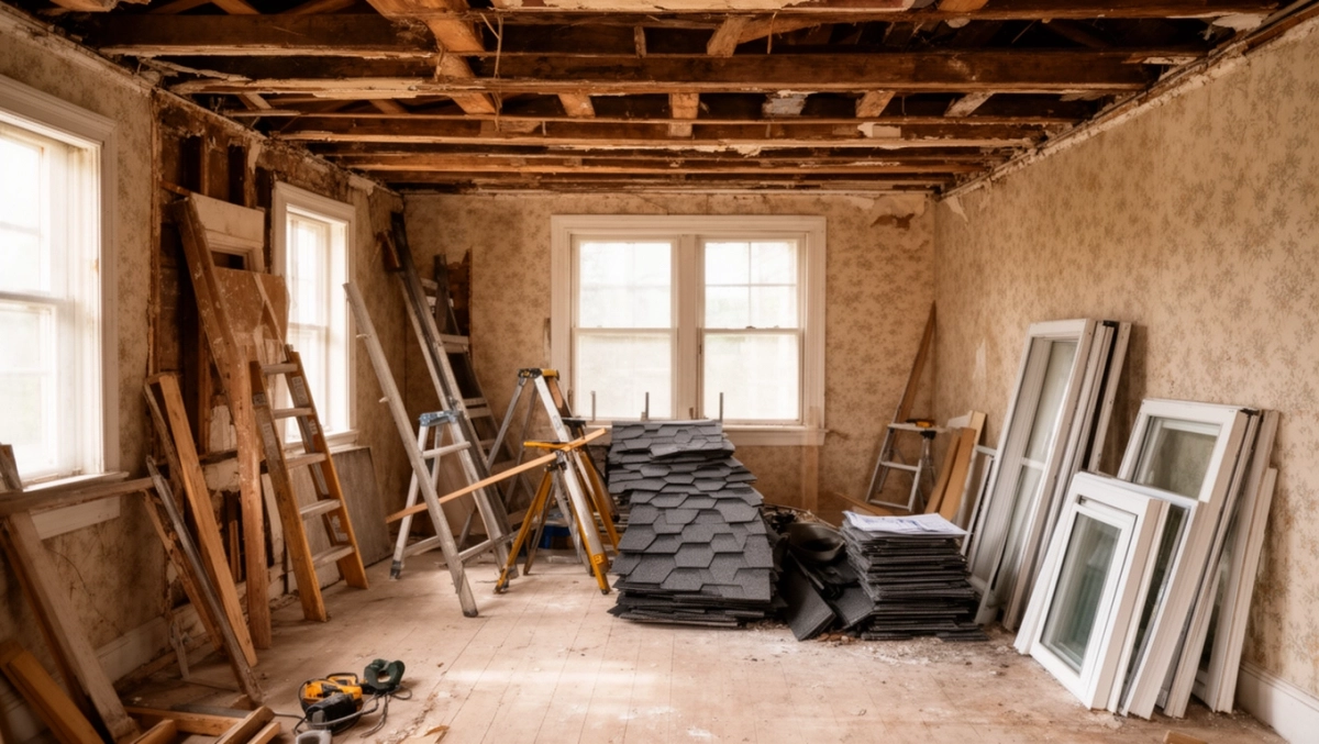 Remont starego domu bez planów