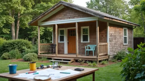 Remont domku na działce ROD