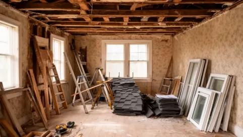 Remont starego domu bez planów